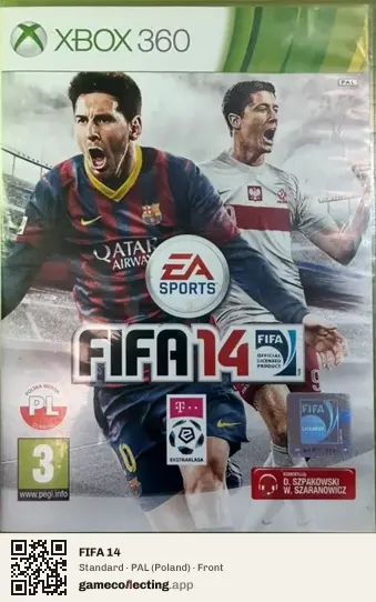 FIFA 14 Xbox 360, Poland box front