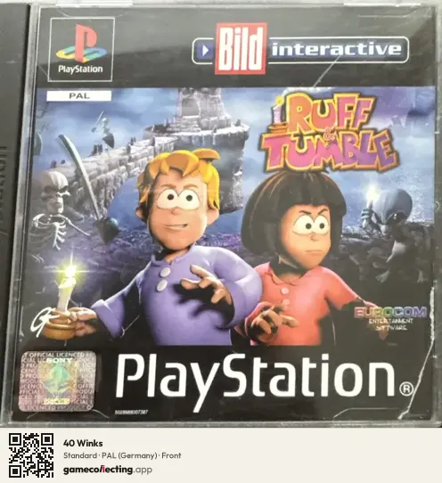 40 Winks PlayStation, Germany box front