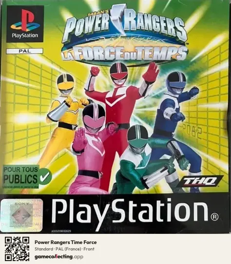 Power Rangers Time Force PlayStation, France box front