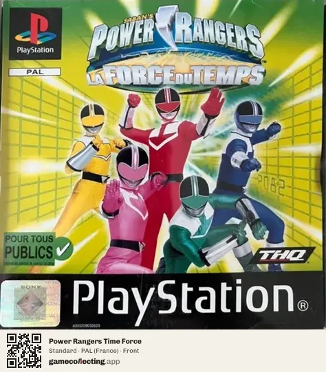 Power Rangers Time Force PlayStation, France box front