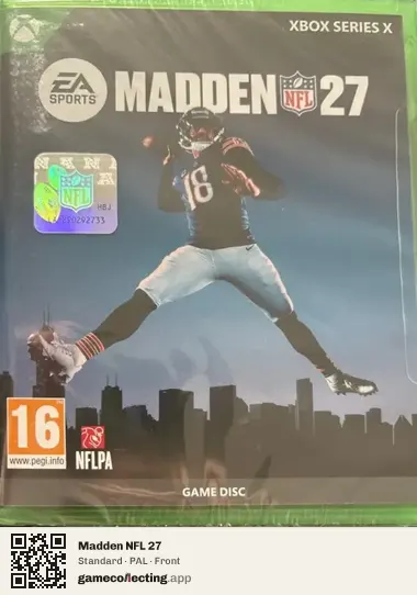 Madden NFL 27 Xbox Series X, PAL box front