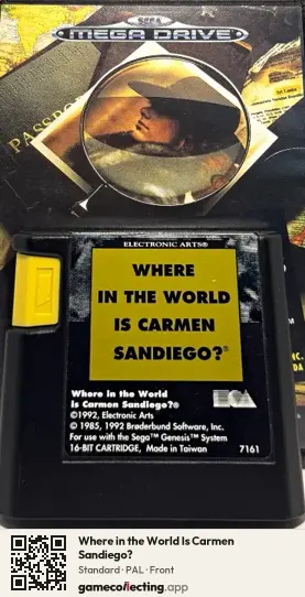Where in the World Is Carmen Sandiego? Sega Mega Drive / Genesis, PAL box front