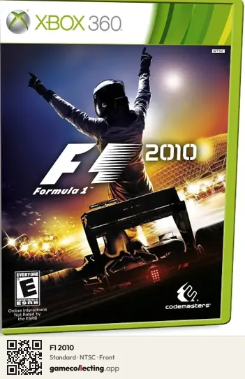 F1 2010 Xbox 360, NTSC box front