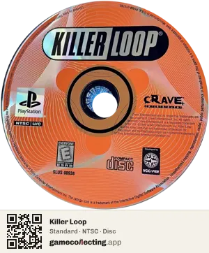 Killer Loop PlayStation, NTSC disc