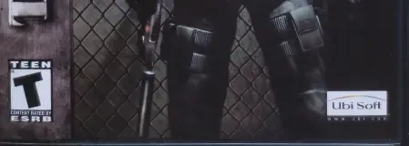 Tom Clancy's Splinter Cell, the ESRB box on its front