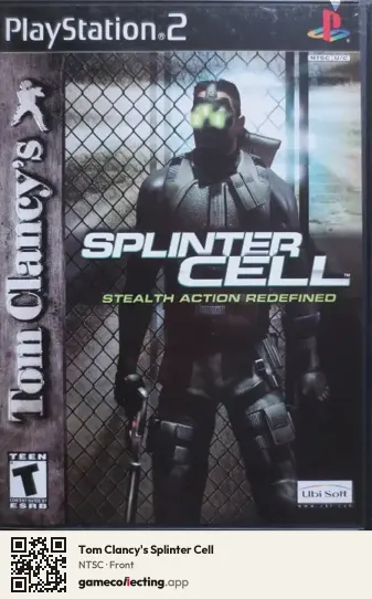 Tom Clancy's Splinter Cell PlayStation 2, NTSC box front