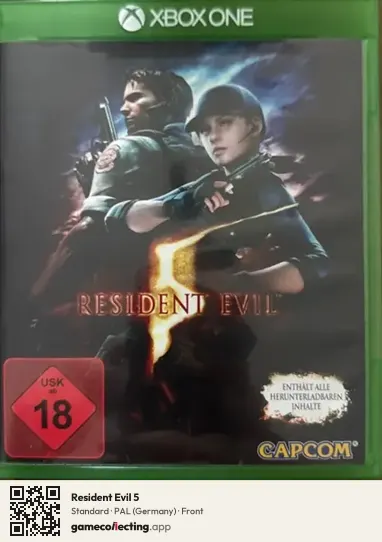 Resident Evil 5 Xbox One, Germany box front