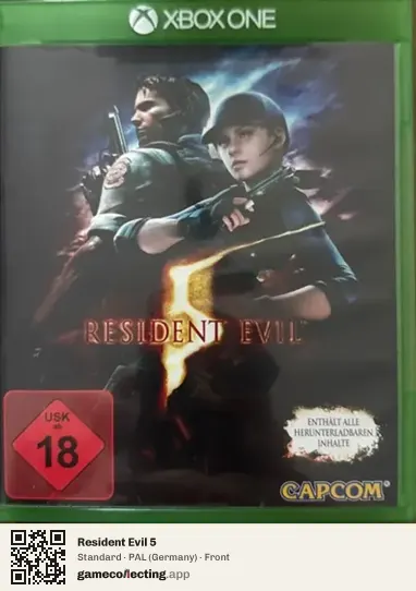 Resident Evil 5 Xbox One, Germany box front