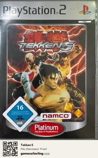 Tekken 5 PlayStation 2, Germany box front