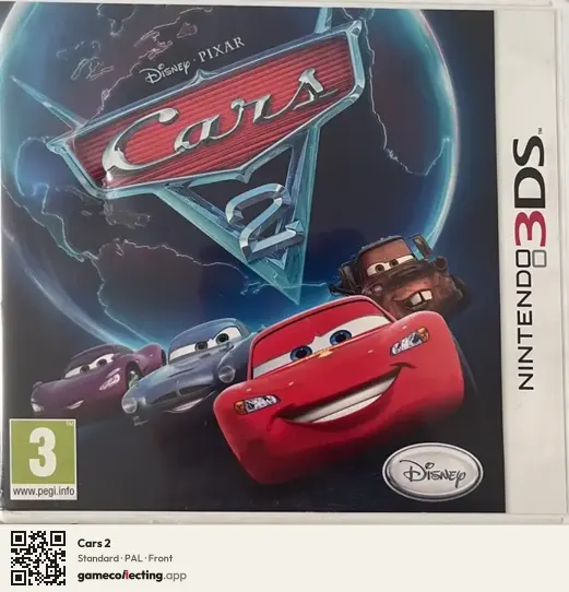 Cars 2 Nintendo 3DS, PAL box front