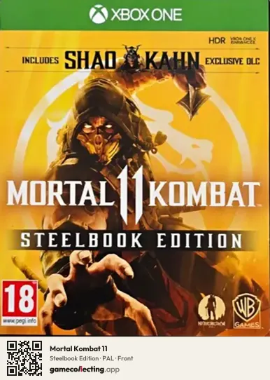 Mortal Kombat 11 Xbox One, PAL box front