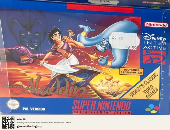 Aladdin Super Nintendo Entertainment System, Germany box front