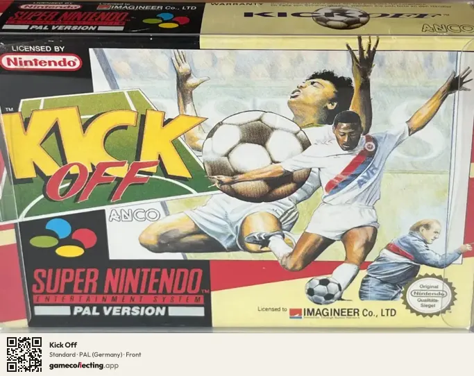 Kick Off Super Nintendo Entertainment System, Germany box front