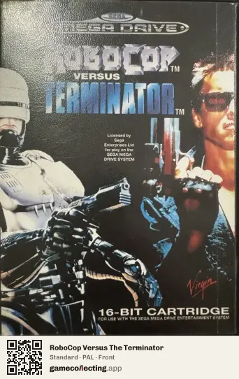 RoboCop Versus The Terminator Sega Mega Drive / Genesis, PAL box front