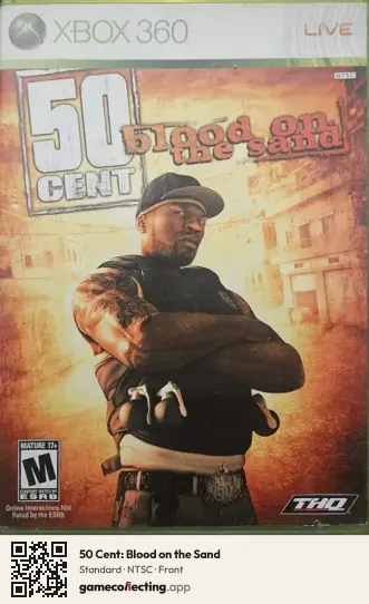 50 Cent: Blood on the Sand Xbox 360, NTSC box front