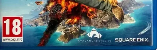 Just Cause 3, the PEGI square on its front