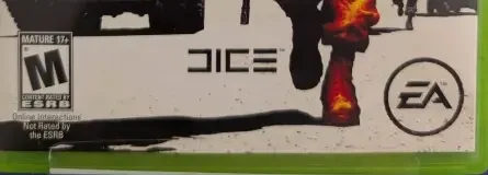 Battlefield: Bad Company 2, the ESRB box on its front