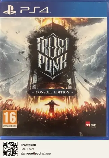 Frostpunk PlayStation 4, PAL box front