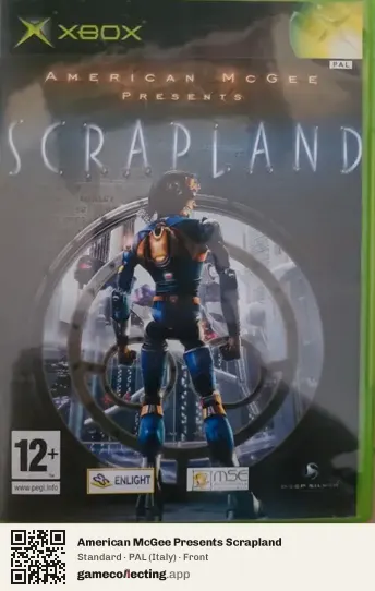 American McGee Presents Scrapland Xbox, Italy box front