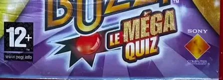 Buzz! The Mega Quiz, the PEGI square on its front