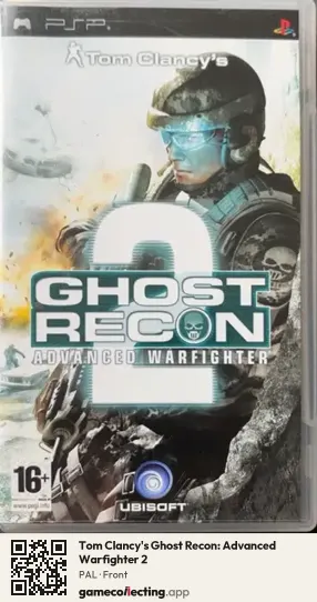 Tom Clancy's Ghost Recon: Advanced Warfighter 2 PlayStation Portable, PAL box front