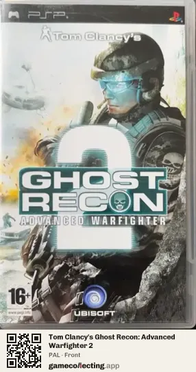 Tom Clancy's Ghost Recon: Advanced Warfighter 2 PlayStation Portable, PAL box front