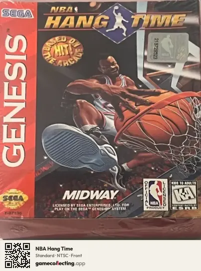 NBA Hang Time Sega Mega Drive / Genesis, NTSC box front