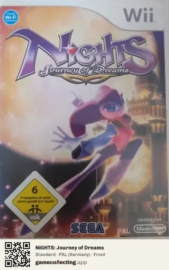 NiGHTS: Journey of Dreams Nintendo Wii, Germany box front