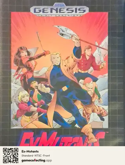 Ex-Mutants Sega Mega Drive / Genesis, NTSC box front