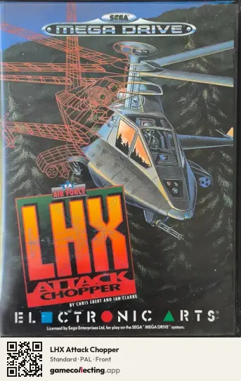 LHX Attack Chopper Sega Mega Drive / Genesis, PAL box front