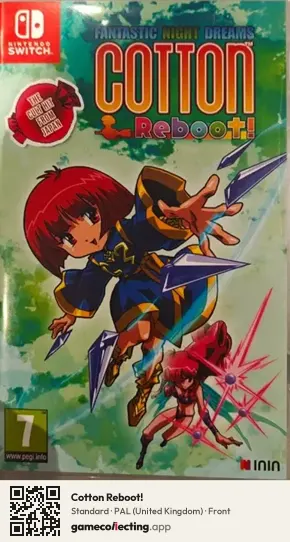 Cotton Reboot! Nintendo Switch, United Kingdom box front