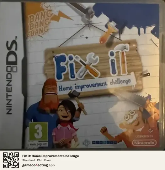 Fix It: Home Improvement Challenge Nintendo DS, PAL box front