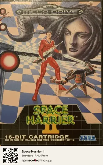 Space Harrier II Sega Mega Drive / Genesis, PAL box front