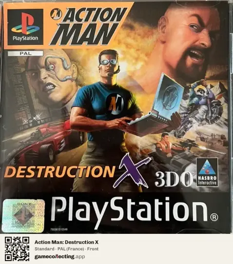 Action Man: Destruction X PlayStation, France box front