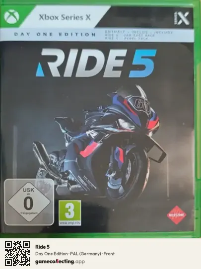 Ride 5 Xbox Series X, Germany box front