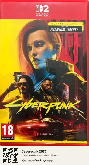 Cyberpunk 2077 Nintendo Switch 2, PAL box front