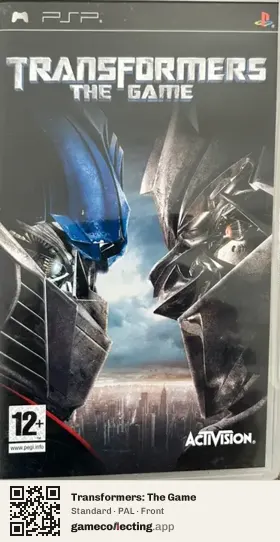 Transformers: The Game PlayStation Portable, PAL box front