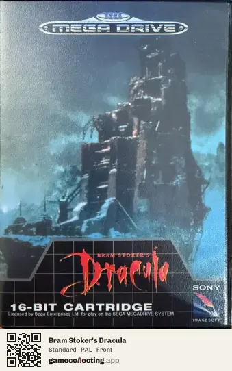 Bram Stoker's Dracula Sega Mega Drive / Genesis, PAL box front