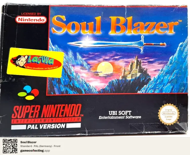 Soul Blazer Super Nintendo Entertainment System, Germany box front