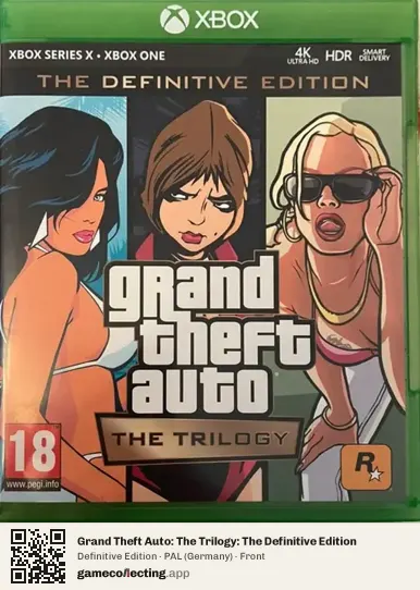 Grand Theft Auto: The Trilogy: The Definitive Edition Xbox Series X, Germany box front