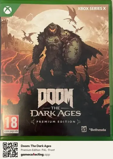 Doom: The Dark Ages Xbox Series X, PAL box front