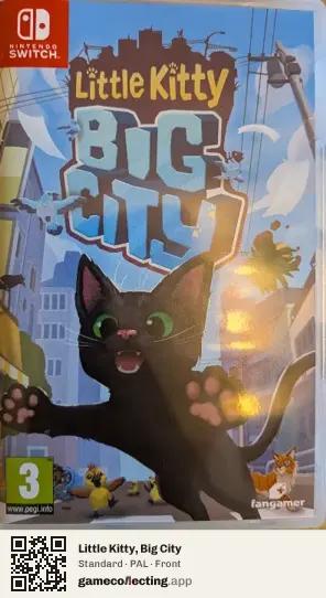 Little Kitty, Big City Nintendo Switch, PAL box front