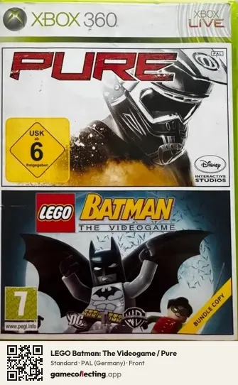 LEGO Batman: The Videogame / Pure Xbox 360, Germany box front