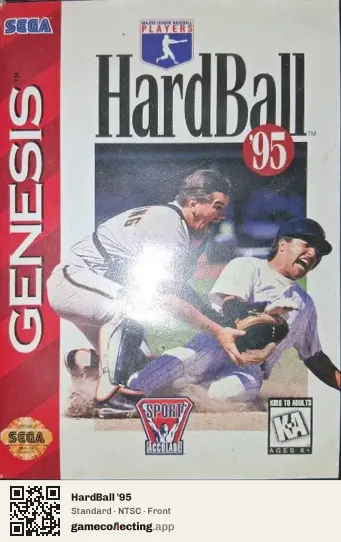 HardBall '95 Sega Mega Drive / Genesis, NTSC box front
