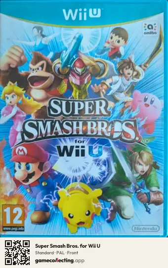 Super Smash Bros. for Wii U Nintendo Wii U, PAL box front
