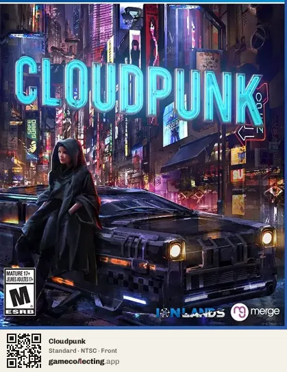 Cloudpunk PlayStation 4, NTSC box front