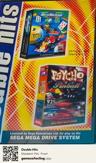 Double Hits Sega Mega Drive / Genesis, PAL box front