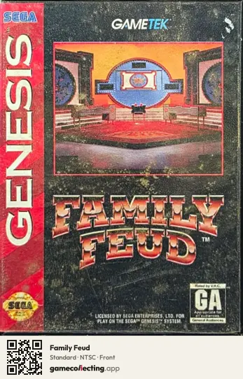 Family Feud Sega Mega Drive / Genesis, NTSC box front