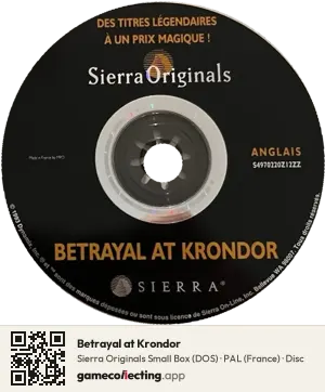 Betrayal at Krondor Computer, PAL disc