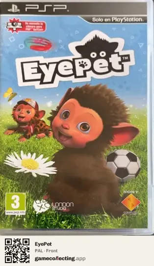 EyePet PlayStation Portable, PAL box front